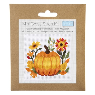 Mini Cross Stitch Kit: Pumpkin - GCS201