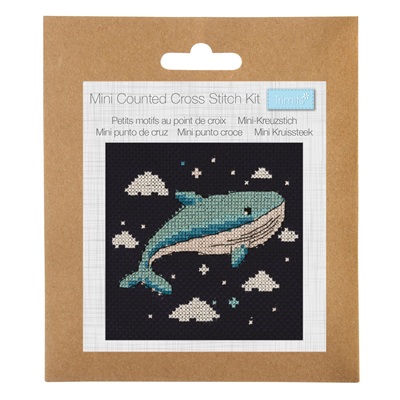 Counted Cross Stitch Kit: Mini: Whale - GCS204