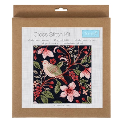 Trimits: Counted Cross Stitch Kit: Large: Bird Blossom - GCS213