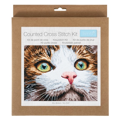 Counted Cross Stitch Kit: Large: Whiskers GCS220