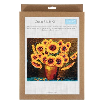 Trimits - Counted Cross Stitch Kit: Extra Large: Sunflower Bloom - GCS221