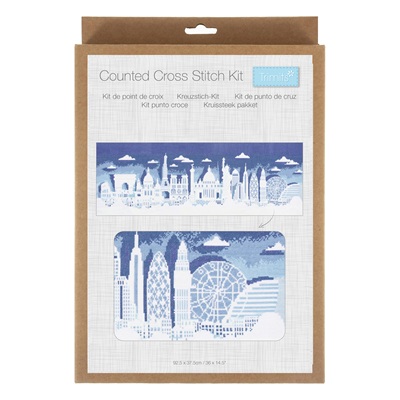 Trimits - Counted Cross Stitch Kit: Extra Large: City Scape - GCS222