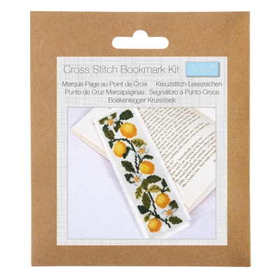 Mini Cross Stitch Kit: Bookmark: Lemon - GCS232