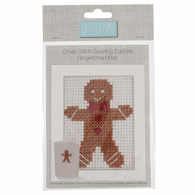 Cross Stitch Kit: Card: Gingerbread Man - GCS30