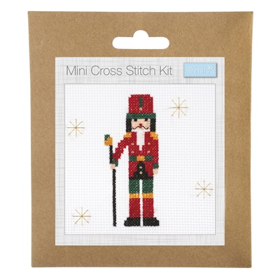 Counted Cross Stitch Kit: Mini: Christmas: Nutcracker - GCS37