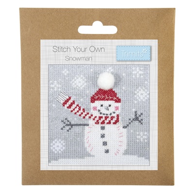 Mini Cross Stitch Kit: Snowman - GCS68