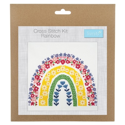Trimits: Counted Cross Stitch Kit: Large: Rainbow - GCS97