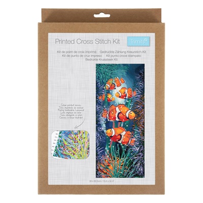 Printed Cross Stitch Kit: Extra Large: Fishes GCSP14