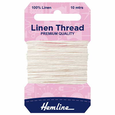 H1001\01 Linen Thread: 10m: White