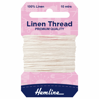 H1001\01 Linen Thread: 10m: White..
