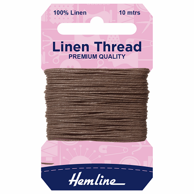 H1001\03 Linen Thread: 10m: Khaki