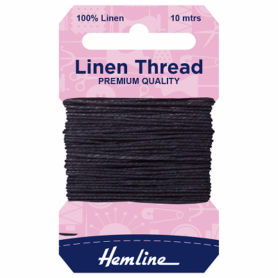 H1001\05 Linen Thread: 10m: Navy