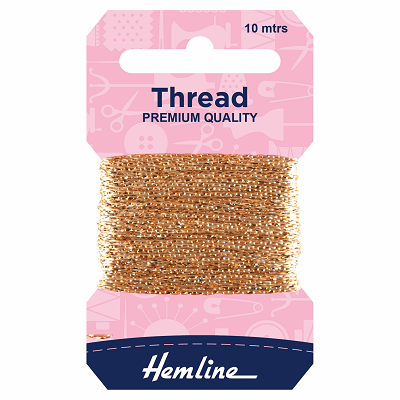 H1002\11 Glitter Thread: 10m: Light Gold..