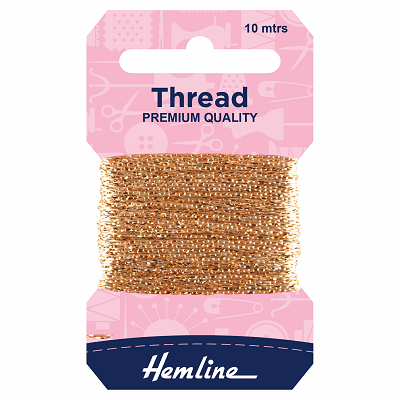 H1002\11 Glitter Thread: 10m: Light Gold