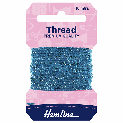 H1002\16 Glitter Thread: 10m: Sky Blue..