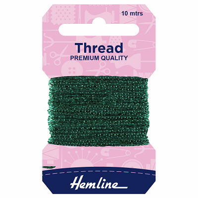H1002\19 Glitter Thread: 10m: Bottle Green..