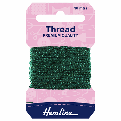 H1002\19 Glitter Thread: 10m: Bottle Green