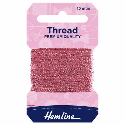 H1002\21 Glitter Thread: 10m: Pink