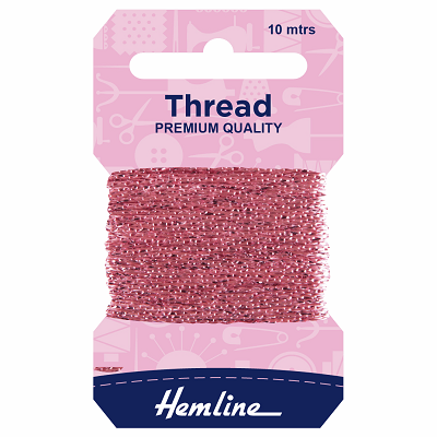H1002\21 Glitter Thread: 10m: Pink..