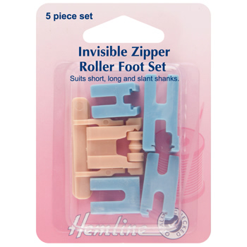 H163 Zipper Foot Roller Set: Invisible 