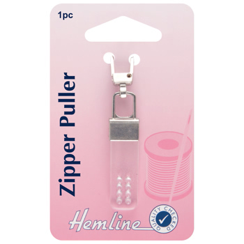 H164.02 Zip Pull: Rectangle - Transparent