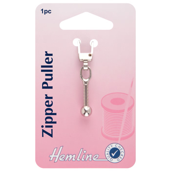 H164.04 Zip Pull: Ball - Silver..
