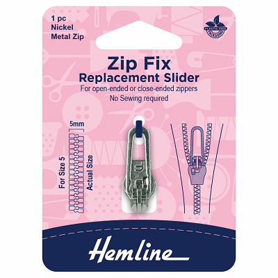 H167.02.NK -  Zip Fix: For Metal: Size 5: Nickel ..