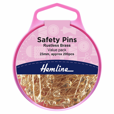 H419.00.200 Safety Pins: Value Pack: 23mm: 200 Pieces