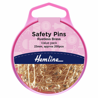 H419.00.200 Safety Pins: Value Pack: 23mm: 200 Pieces..