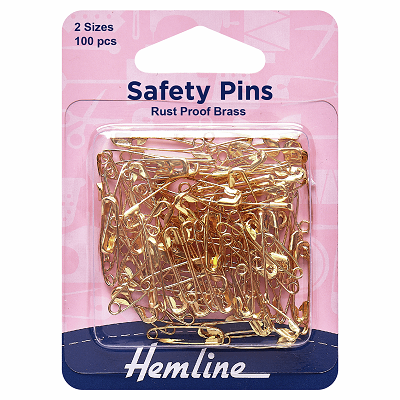 H419.99.100 Safety Pins: Assorted Value Pack: 100 Pieces..