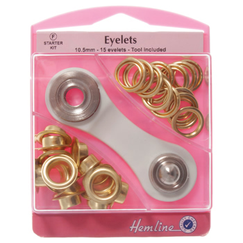 H438P.10.G Eyelets Starter Kit: Gold - 10.5mm (F)