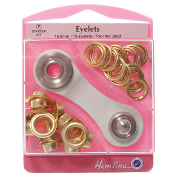 H438P.10.G Eyelets Starter Kit: Gold - 10.5mm (F)..