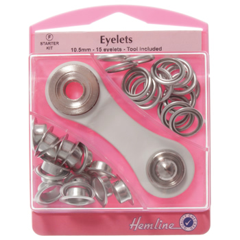 H438P.10.N Eyelets Starter Kit: Nickel/Silver - 10.5mm (F).. 