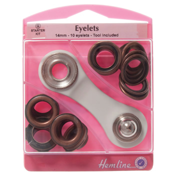 H438P.14.BR Eyelets Starter Kit: Bronze - 14mm (G).. 