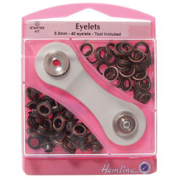 H438P.5.BR Eyelets Starter Kit: Bronze - 5.5mm (D) 