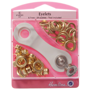 H438P.8.G Eyelets Starter Kit: Gold - 8.7mm (E) ..
