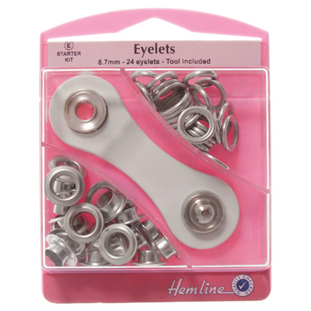 H438P.8.N Eyelets Starter Kit: Nickel/Silver - 8.7mm (E) 