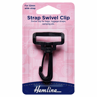 H453.32.B Swivel Clip: Black: 32mm: 1 Piece..