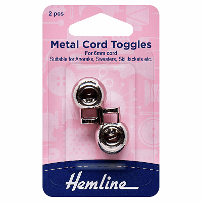 H459.NK Adjustable Cord Toggles: 6mm: Nickel..