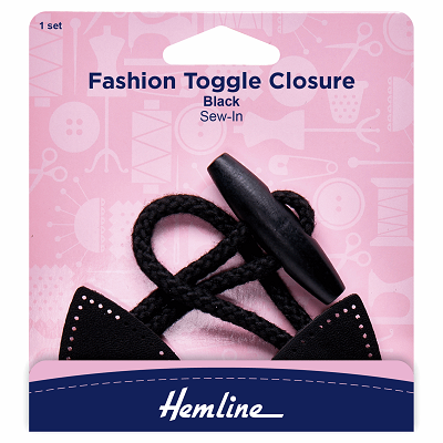 H4602.BK Toggle Closure: Fashion: 1 Set: Black