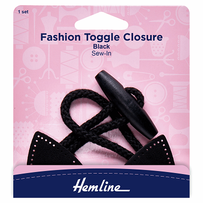 H4602.BK Toggle Closure: Fashion: 1 Set: Black..