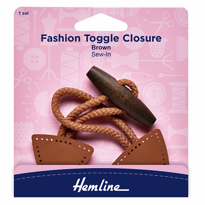 H4602.BR Toggle Closure: Fashion: 1 Set: Brown