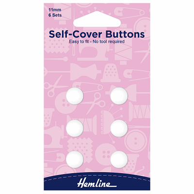 H475.11 Self Cover Buttons: Nylon - 11mm.. 