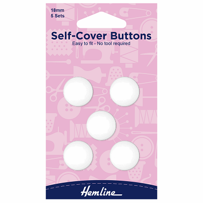 H475.18 Self Cover Buttons: Nylon - 18mm 