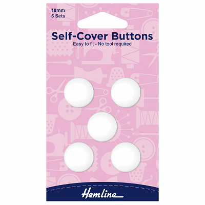 H475.18 Self Cover Buttons: Nylon - 18mm ..