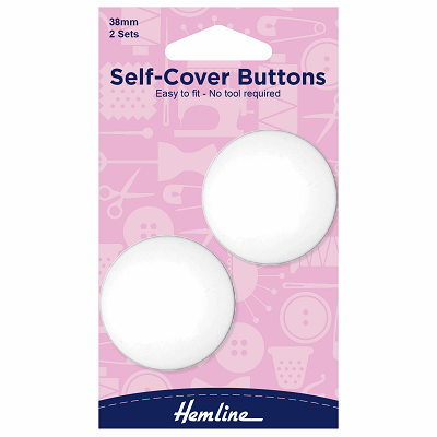 H475.38  Self Cover Buttons: Nylon - 38mm.. 