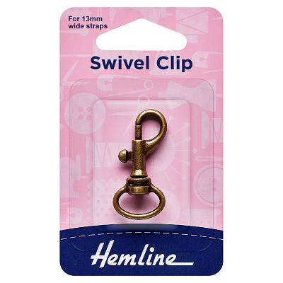 H482.13.B Swivel Clip: 13mm: Bronze