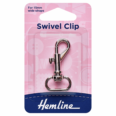 H482.15.N Swivel Clip: 15mm: Nickel..