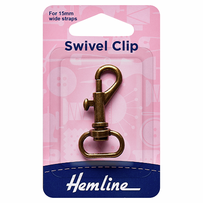 H482.15.B Swivel Clip: 15mm: Bronze..