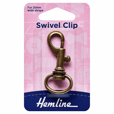 H482.20.B Swivel Clip: 20mm: Bronze